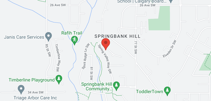 map of 17 SPRING VALLEY LN SW